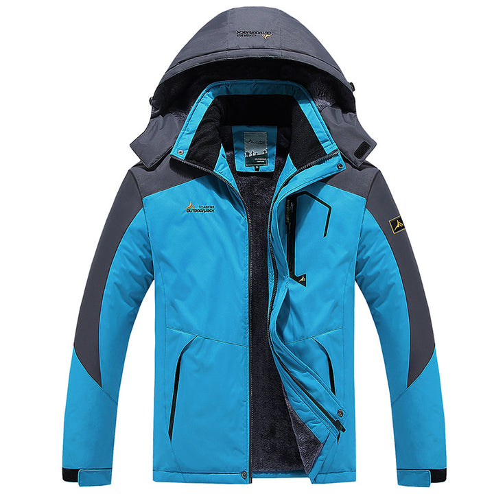 Herren Modulare Thermo-Outdoorjacke mit Teddyfleece und abnehmbarer Kapuze Echoarchiv