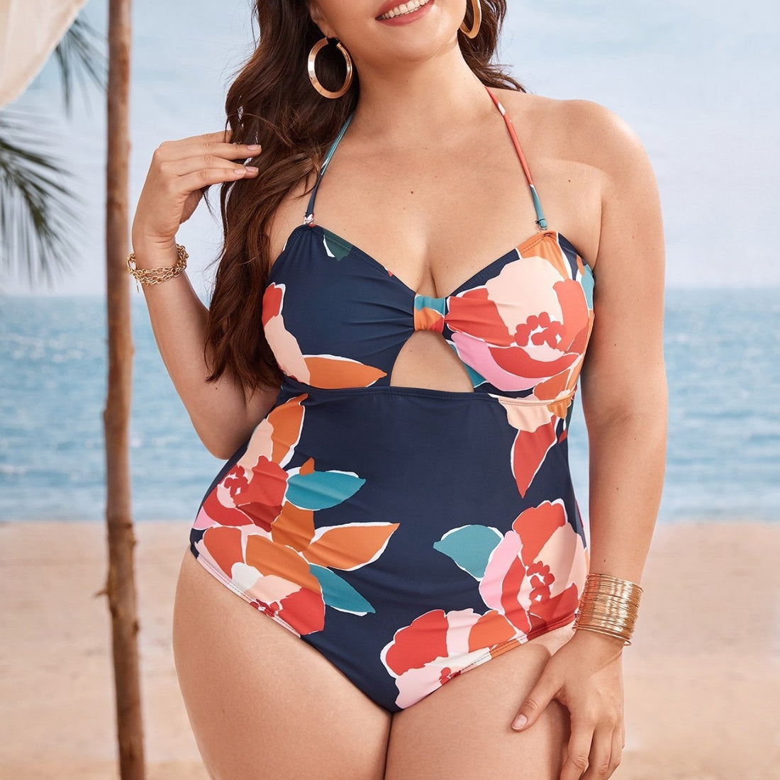 Damen florale Badeanzug – Maréssa