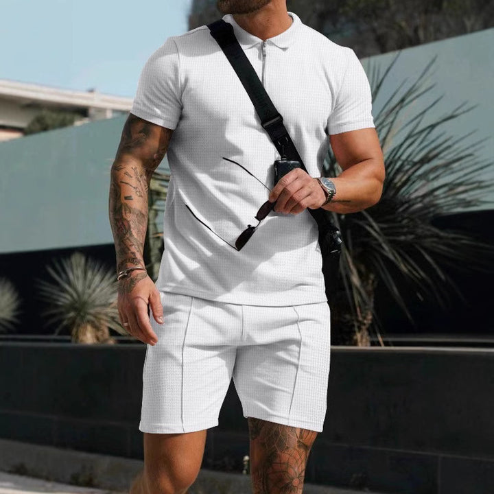 Herren Polo-Set mit modischer Struktur und komfortablem Schnitt Echoarchiv