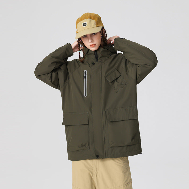 Herren Technische Regen‑Softshelljacke mit Kapuze, verschweißten Nähten und taktischen Taschen Echo Archiv