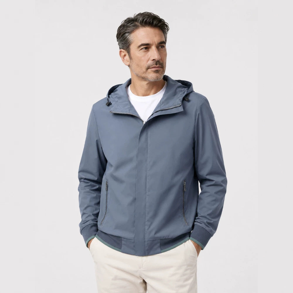 Herren Leichte Übergangsjacke mit Kapuze Echo Archiv