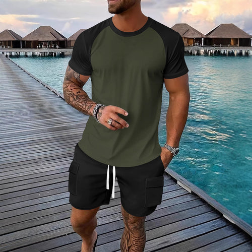 Herren Sport T-Shirt mit Raglanärmeln Echoarchiv
