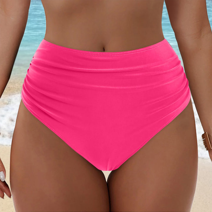 Damen Hochgeschnittenes Bikini-Höschen mit Rüschendetails Echo Archiv