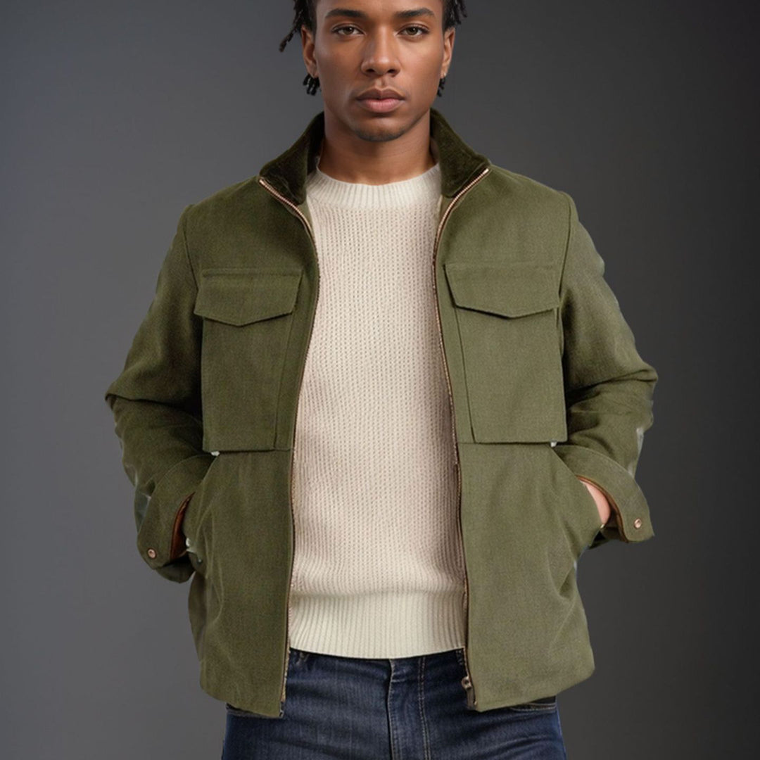 Herren modische Freizeitjacke mit funktionalen Taschen Echoarchiv