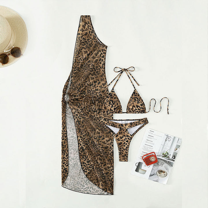 Damen Triangel-Bikini-Set mit elegantem Wickelüberwurf Echo Archiv