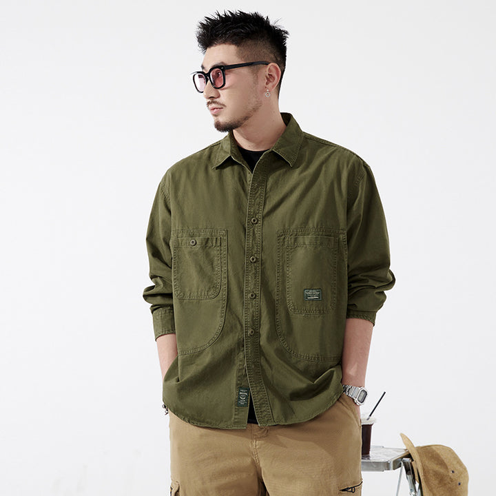Herren Utility-Hemd mit praktischen Taschen Echoarchiv