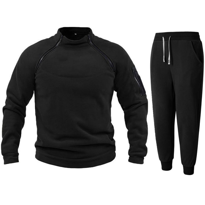 Herren Funktions-Fleecejacke mit elastischen Sporthosen Echoarchiv
