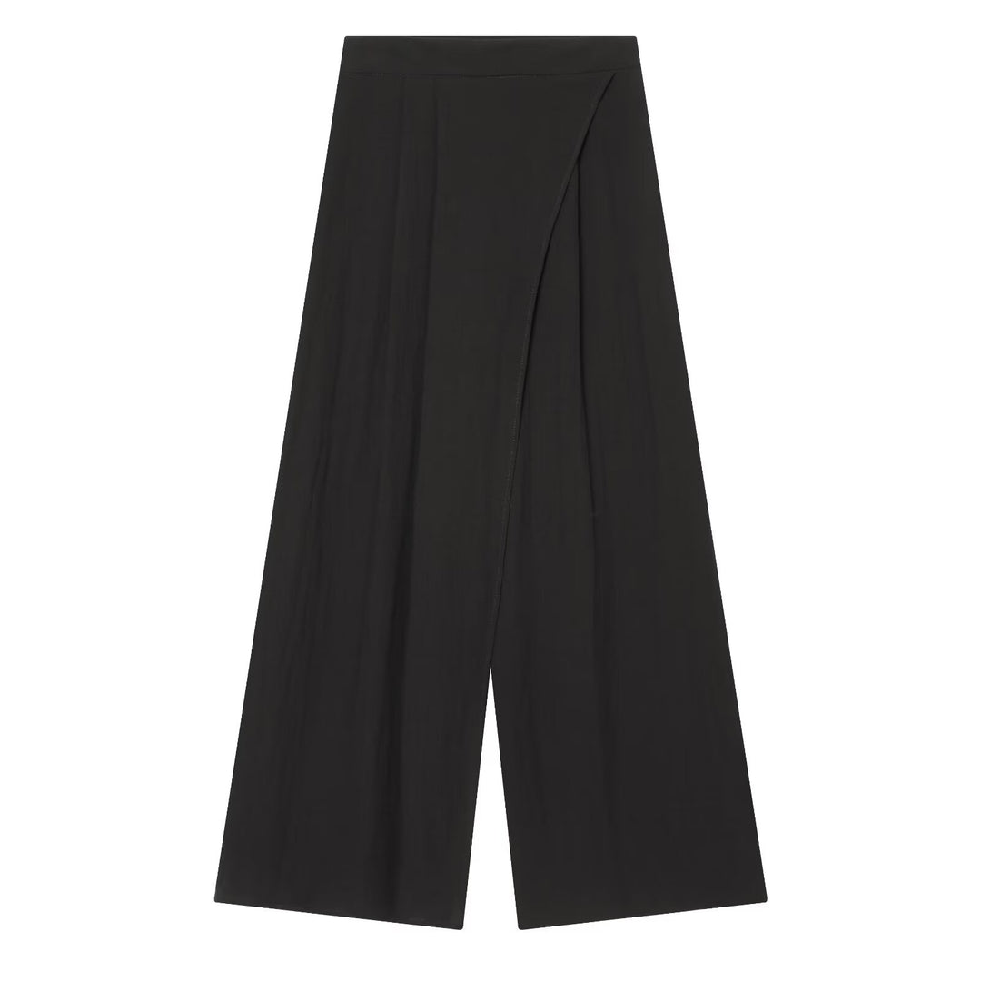 Damen Weite High-Waist Culotte mit Wickeloptik und ausgestelltem Bein Echo Archiv