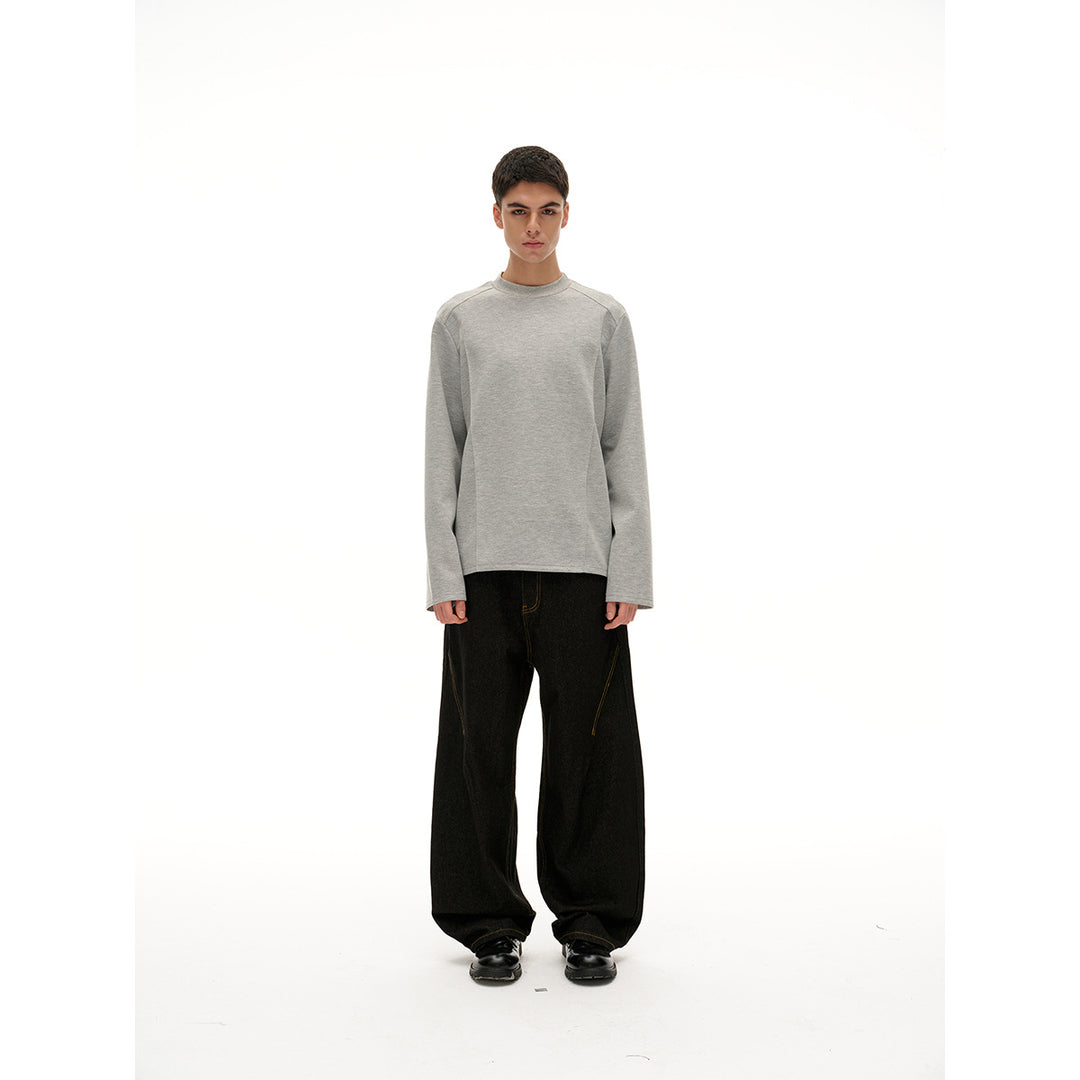 Unisex Oversize‑Sweatshirt mit Raglanärmeln und minimalistischen Teilungsnähten Echoarchiv