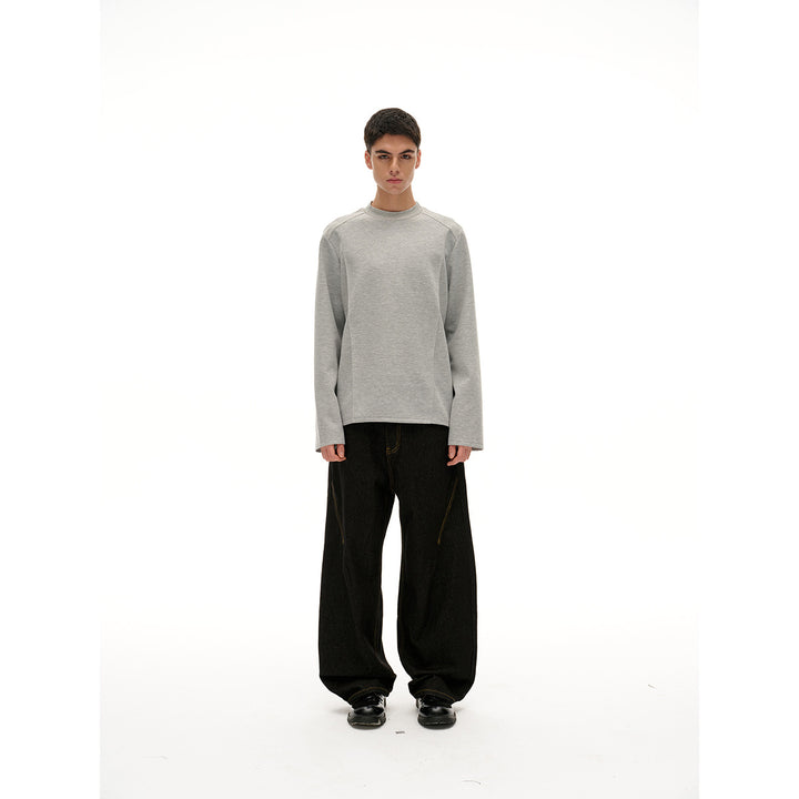 Unisex Oversize‑Sweatshirt mit Raglanärmeln und minimalistischen Teilungsnähten Echoarchiv