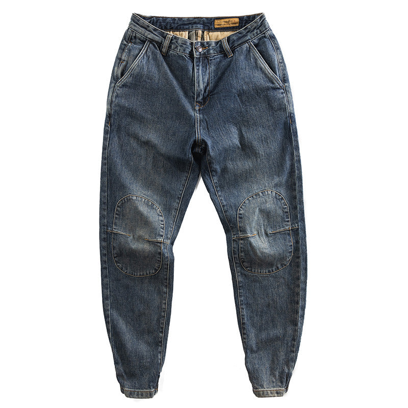 Herren Lässige Jeans mit verstärkten Knien Echo Archiv
