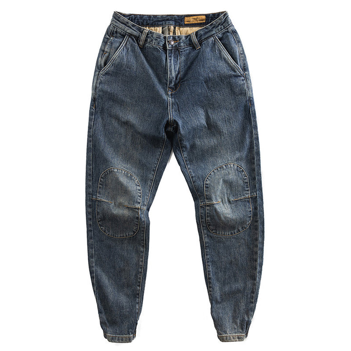 Herren Lässige Jeans mit verstärkten Knien Echo Archiv