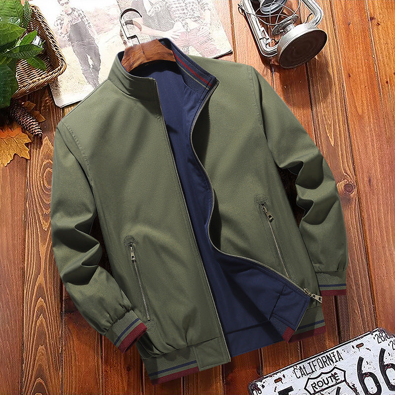 Herren Moderne Freizeitjacke mit Stehkragen Echo Archiv