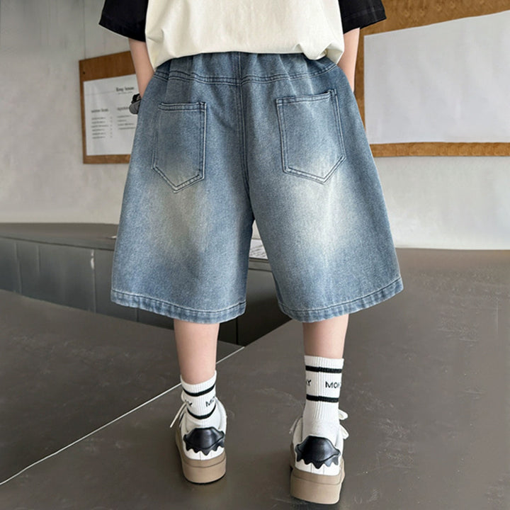 Jungen lässige Denim-Shorts mit großen Taschen Echo Archiv