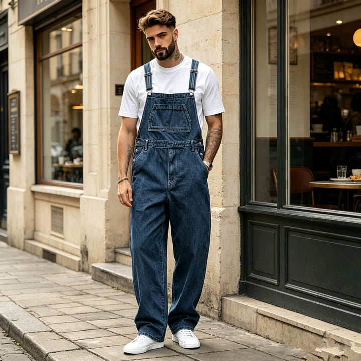 Herren Lässige Jeanslatzhose Echoarchiv
