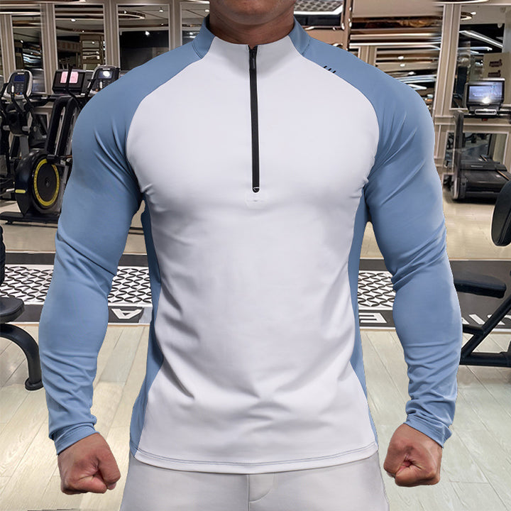 Herren Funktionsshirt mit Half-Zip und Raglanärmeln Echoarchiv