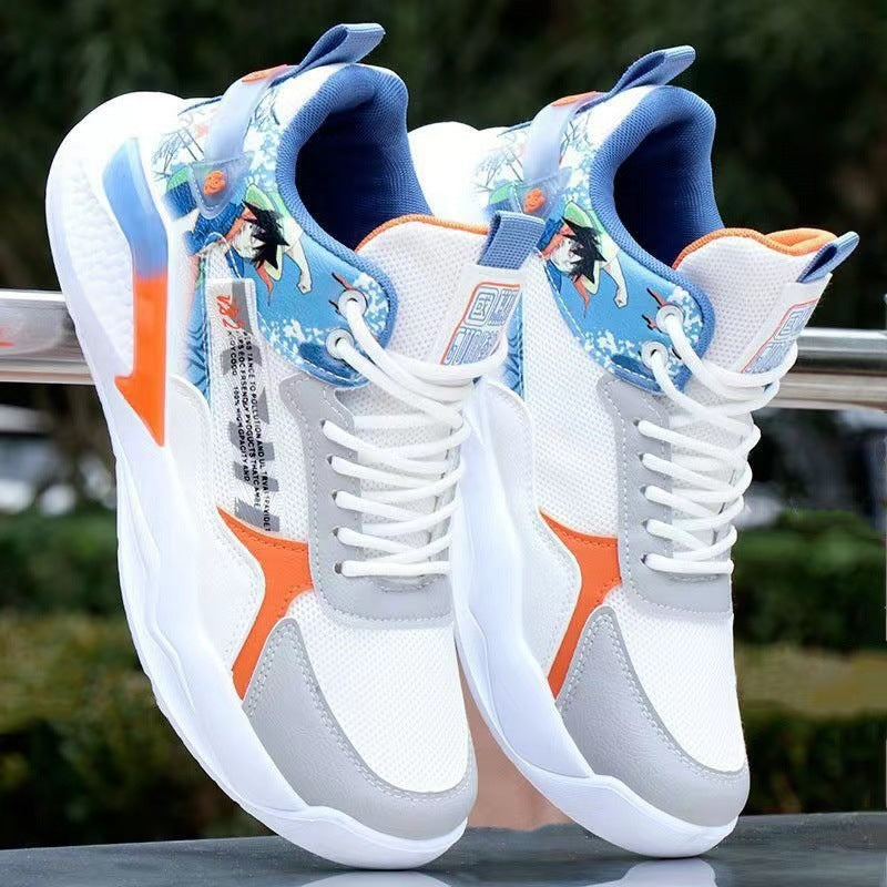 Herren Sportliche High-Top Sneakers mit detailliertem Grafikdesign Echoarchiv