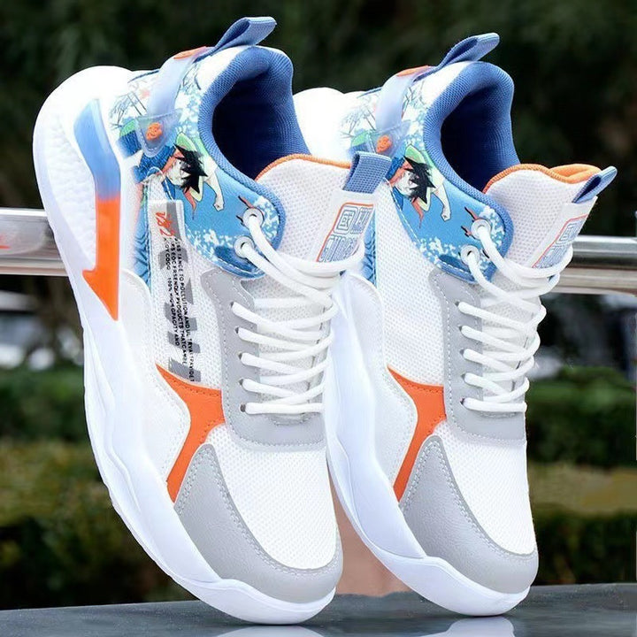 Herren Sportliche High-Top Sneakers mit detailliertem Grafikdesign Echoarchiv