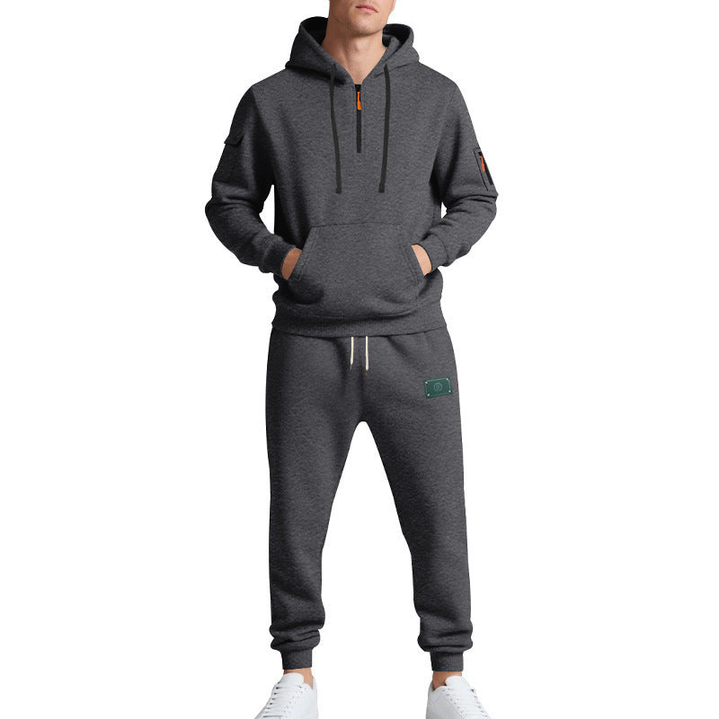 Herren modisches Hoodie- und Jogginganzug-Set Echoarchiv