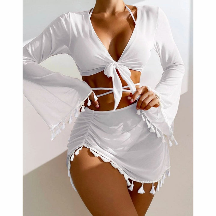 Damen Strandoutfit mit eleganten Schnürdetails Echo Archiv