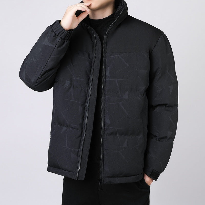Herren gesteppte Winterjacke mit hohem Kragen und isolierender Fütterung Echoarchiv