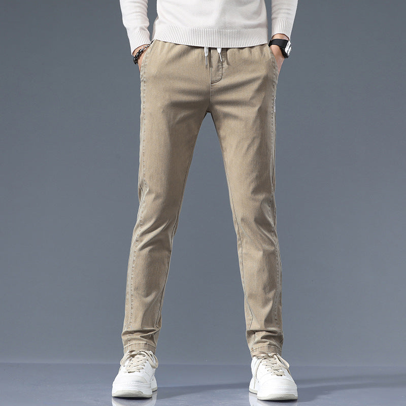 Herren stylische Chino-Hose mit verstellbarem Bund und modernen Details Echoarchiv