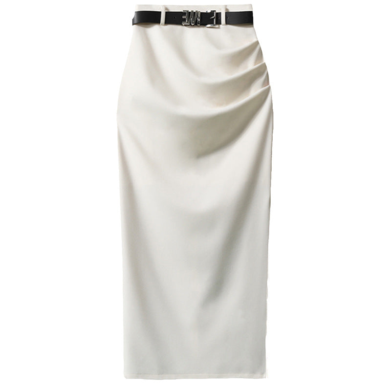 Damen Eleganter Wickelrock mit Taillengürtel Echoarchiv