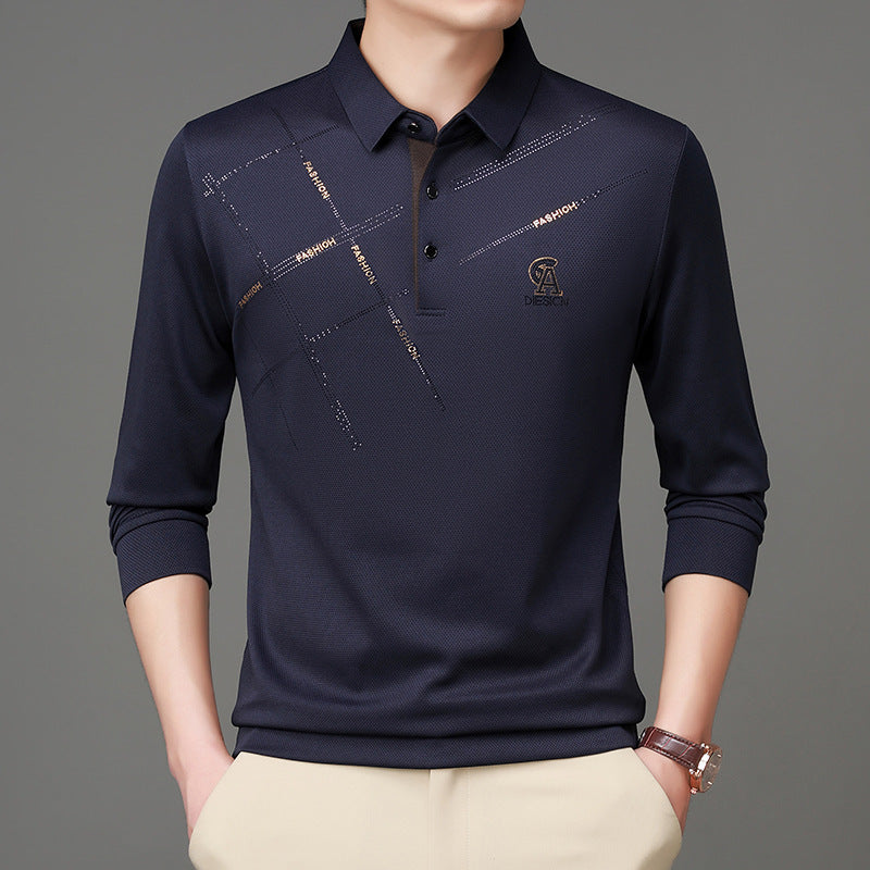 Herren Poloshirt mit stylischem Grafikdruck und hochwertigem Funktionsmaterial Echoarchiv