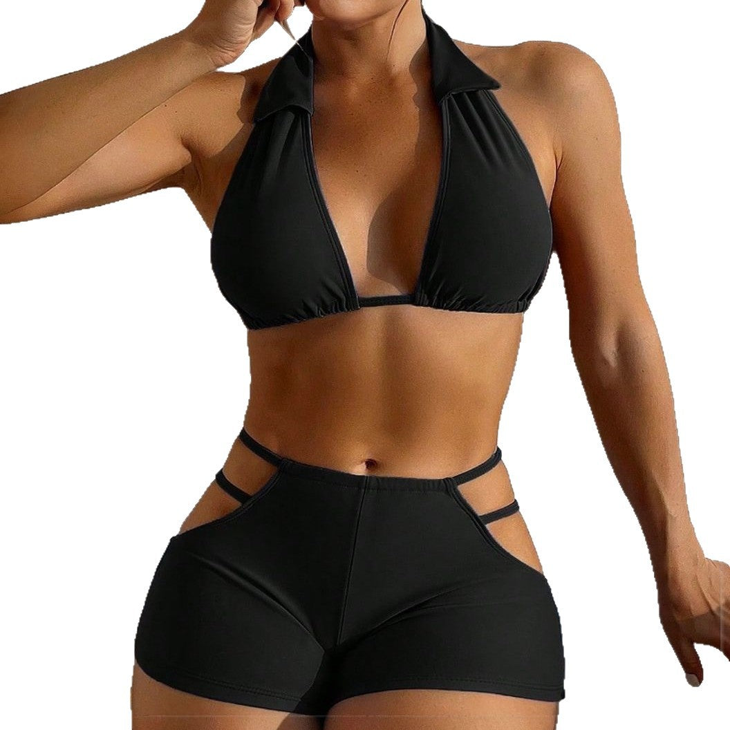 Damen Sportlicher Bikinis mit hoher Taille Echo Archiv