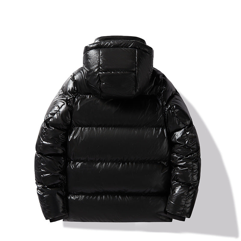 Herren Wattierte Kapuzen‑Steppjacke mit Thermofutter und wasserabweisender Oberfläche Echoarchiv