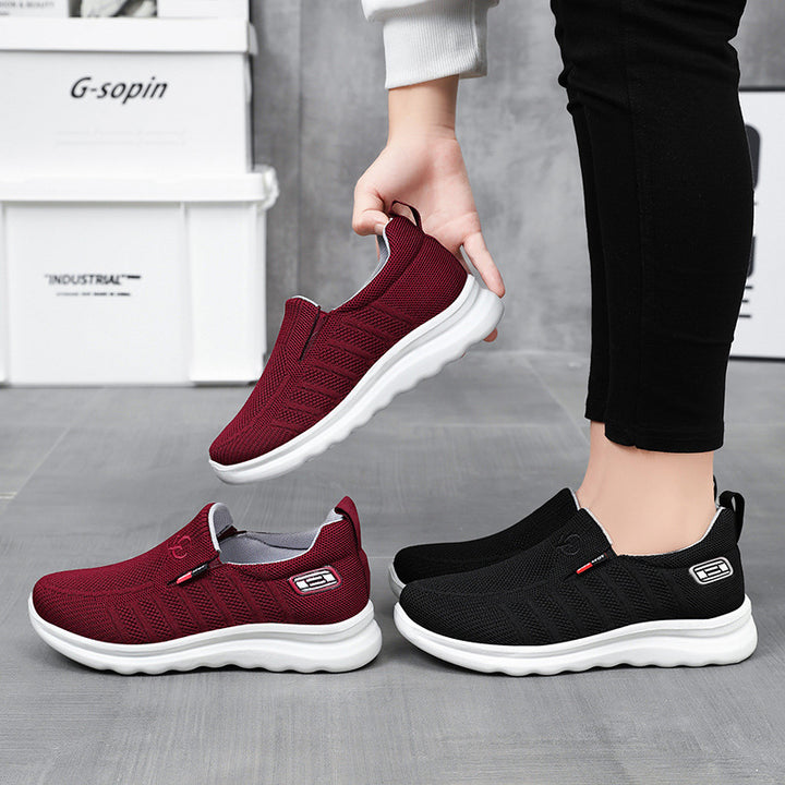 Herren nan atmungsaktiver gestrickter Slip-On Sneaker mit elastischem Einstieg und stoßdämpfender EVA-Zwischensohle Echo Archiv