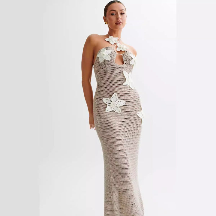 Damen Häkelkleid mit floralem Design Echo Archiv