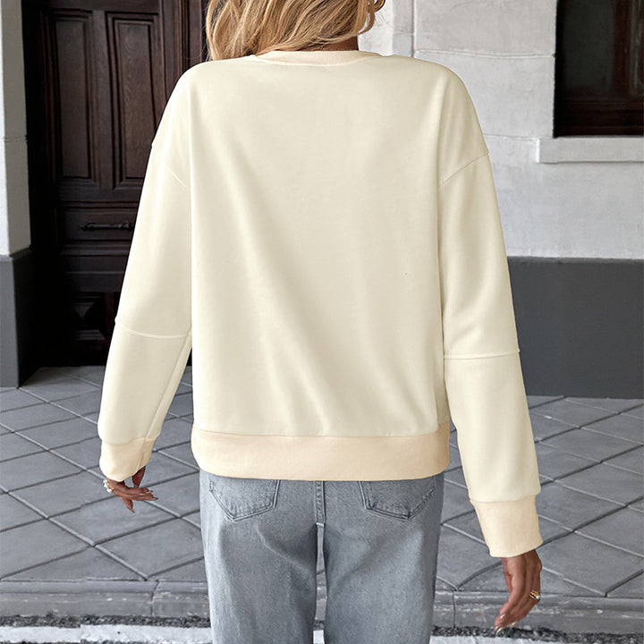 Damen Oversize‑Sweatshirt mit 3D‑Schleifen‑Applikation und Rundhalsausschnitt Echoarchiv