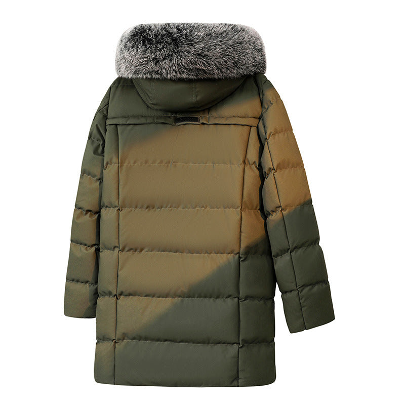 Herren Wattierter Parka im Duffle‑Stil mit Kapuze und großen Pattentaschen Echoarchiv