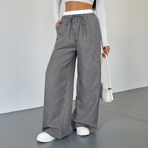 Damen Lässige und elegante Streifenhose Echo Archiv