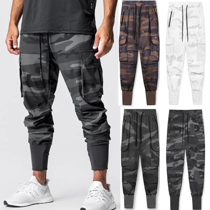 Herren Camo Cargo Jogger-Hosen Echoarchiv