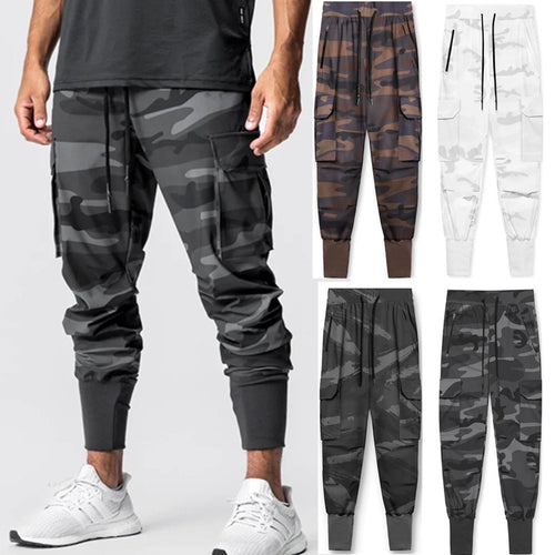 Herren Camo Cargo Jogger-Hosen Echoarchiv