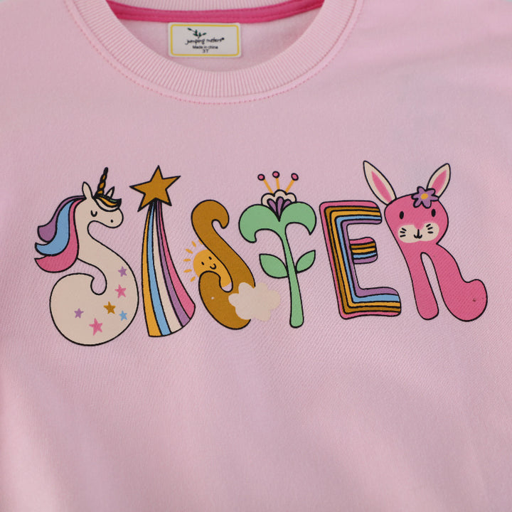 Mädchen Sweatshirt mit buntem Tier- und Motivdruck Echo Archiv