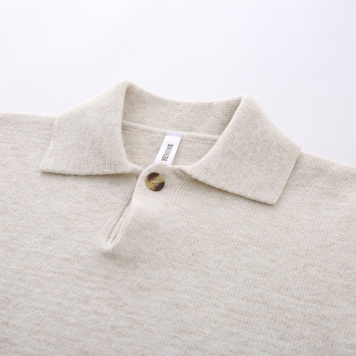 Damen Eleganter Strickpullover mit Knopfleiste – Mavelle