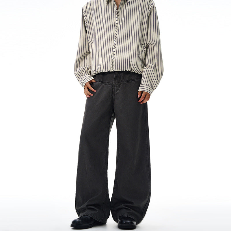 Herren Weitfallende Denimhose im Baggy‑Cut mit elastischem Bund Echo Archiv