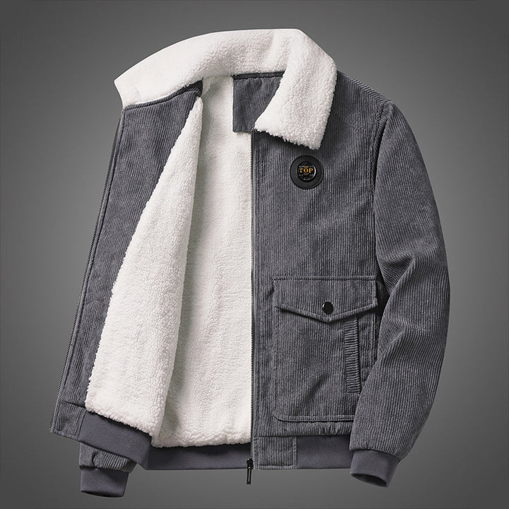 Herren Lässige Steppjacke mit Teddyfutter Echo Archiv 1787797413
