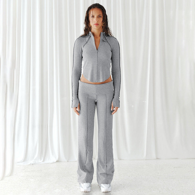 Damen Flared Yoga-Hose mit hohem Bund und atmungsaktivem Material Echo Archiv