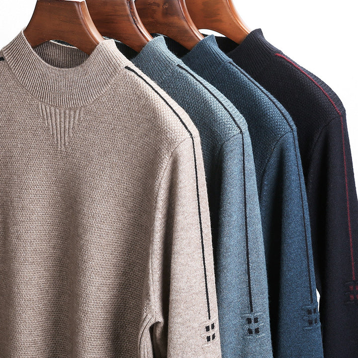 Herren eleganter Hochkragenpullover Echoarchiv