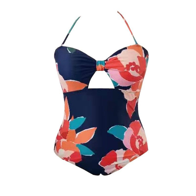 Damen Einteiliger Badeanzug mit floralem Cut-Out-Design Echo Archiv