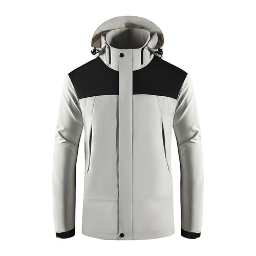 Herren Wind- und Wasserabweisende Softshelljacke mit Kapuze und verdecktem Reißverschluss Echoarchiv