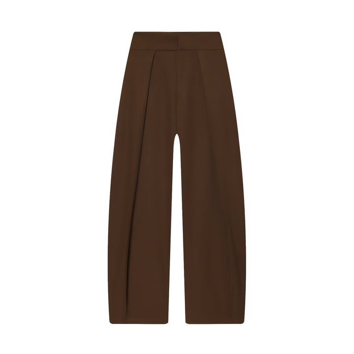 Damen Weite Highwaist-Hose mit Frontfalten und fließender Palazzo-Silhouette Echo Archiv