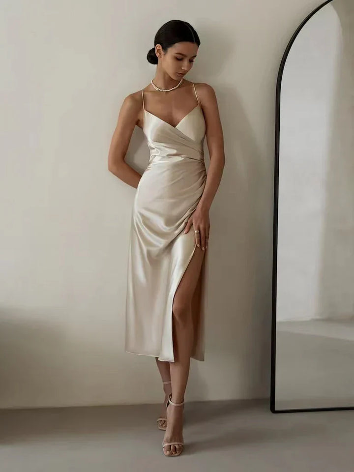 Damen trägerloses Modekleid