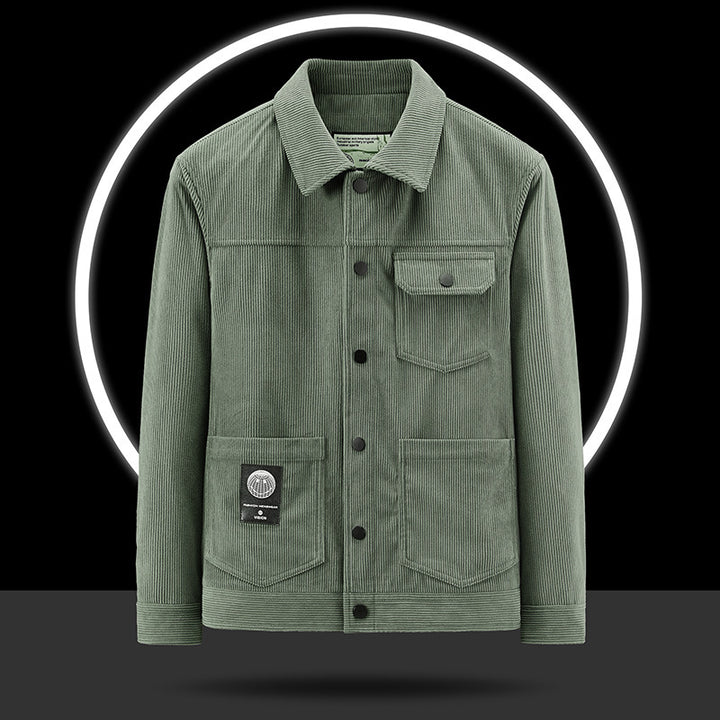 Herren Lässige Cordjacke mit praktischen Taschen Echo Archiv 1787797822