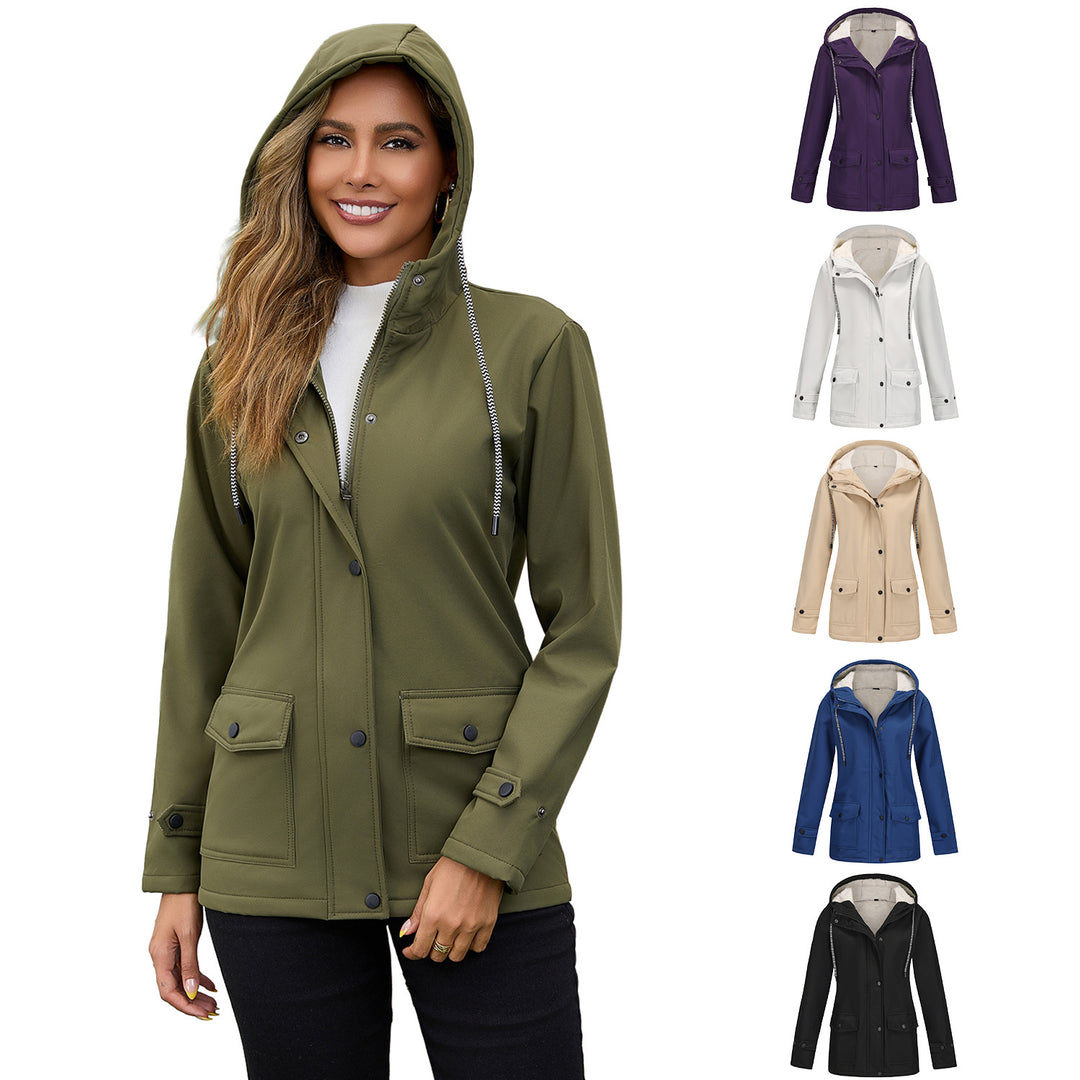 Damen nan wasserabweisender Parka mit Teddyfutter verstellbarer Kapuze und aufgesetzten Taschen Echo Archiv