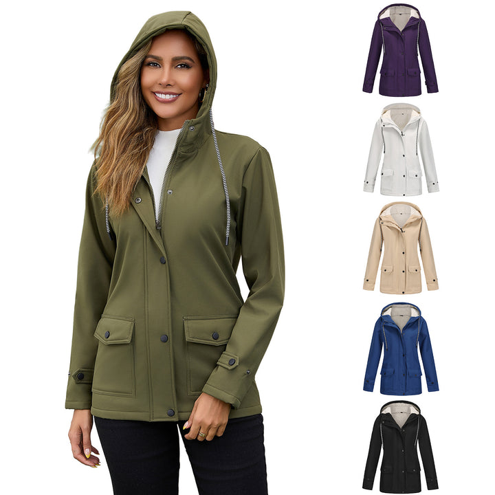 Damen nan wasserabweisender Parka mit Teddyfutter verstellbarer Kapuze und aufgesetzten Taschen Echo Archiv
